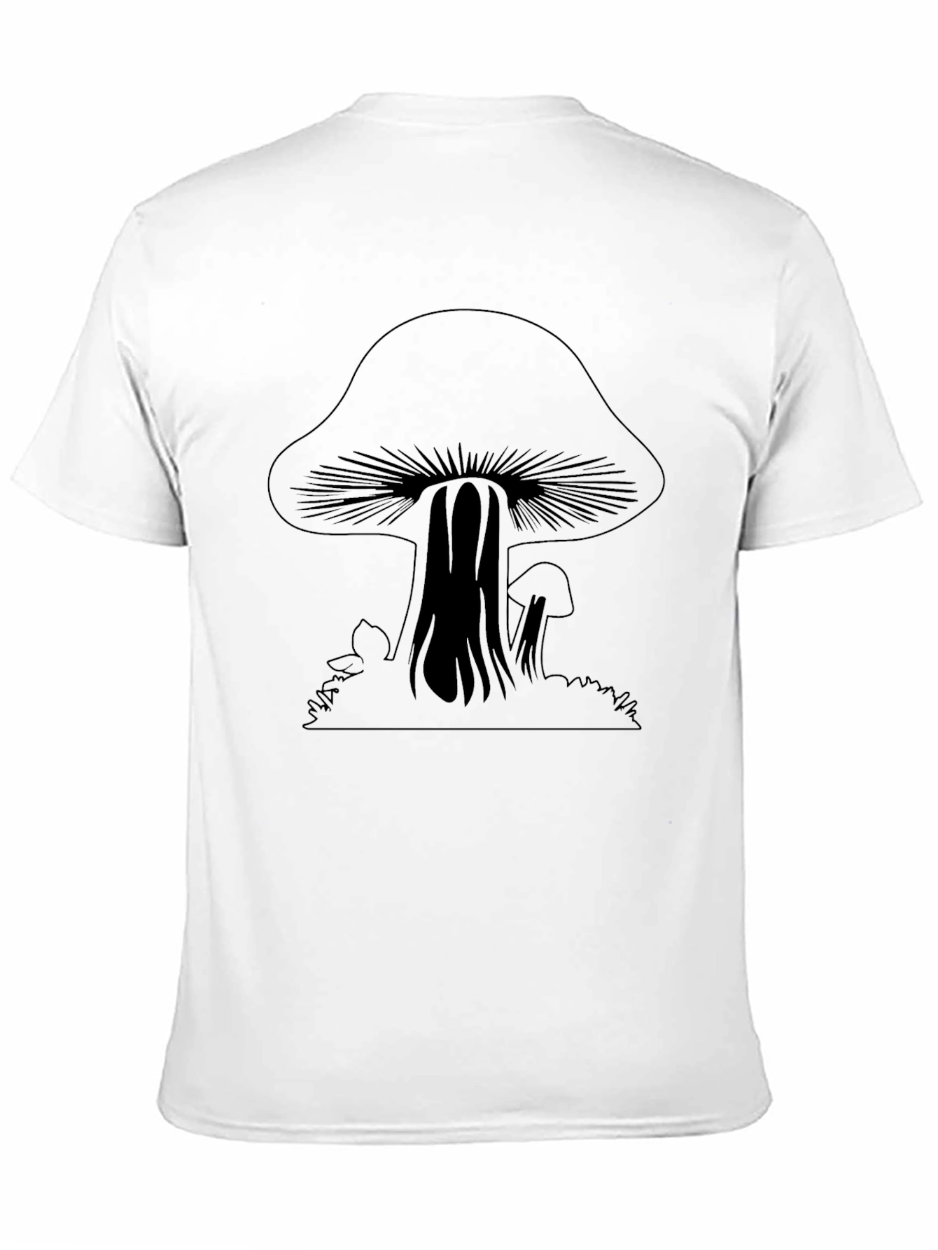 Mushroom Graphic Black Tee