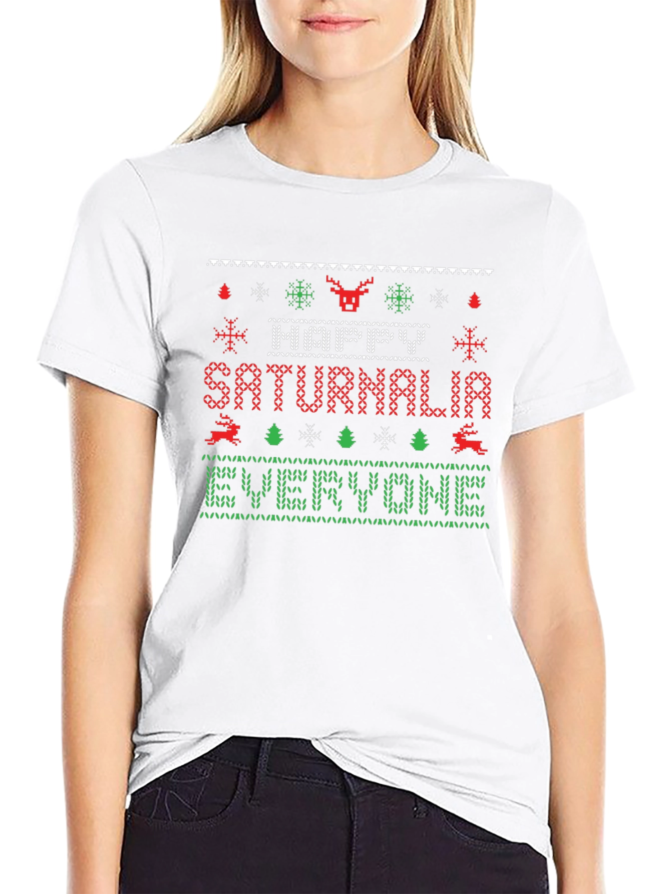 Happy Saturnalia Ugly Christmas Sweater T-shirt
