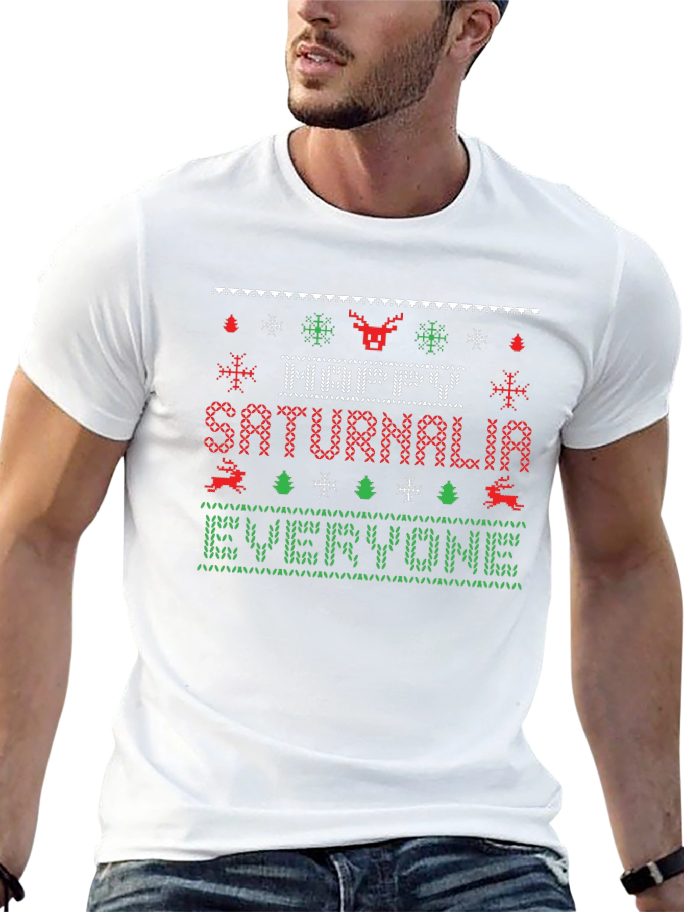 Happy Saturnalia Ugly Christmas Sweater T-shirt