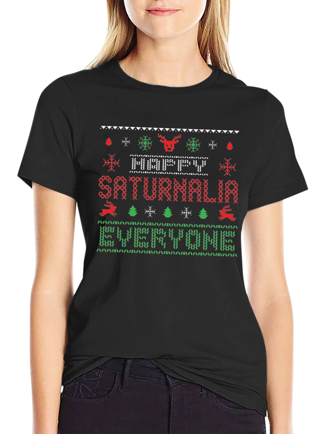 Happy Saturnalia Ugly Christmas Sweater T-shirt