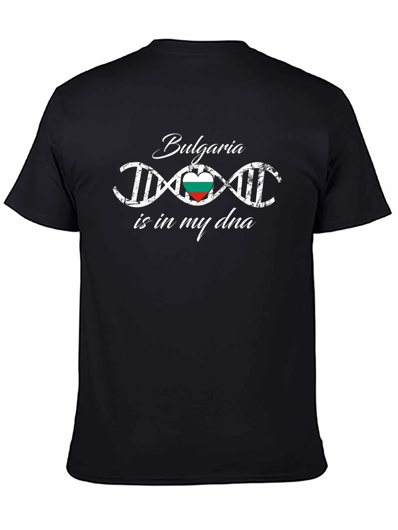 Bulgaria DNA Heart Flag T-Shirt
