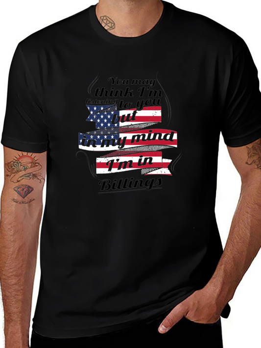 Billings Mind USA Flag Graphic Tee