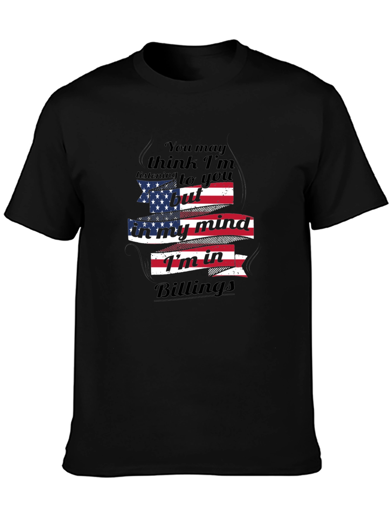 Billings Mind USA Flag Graphic Tee