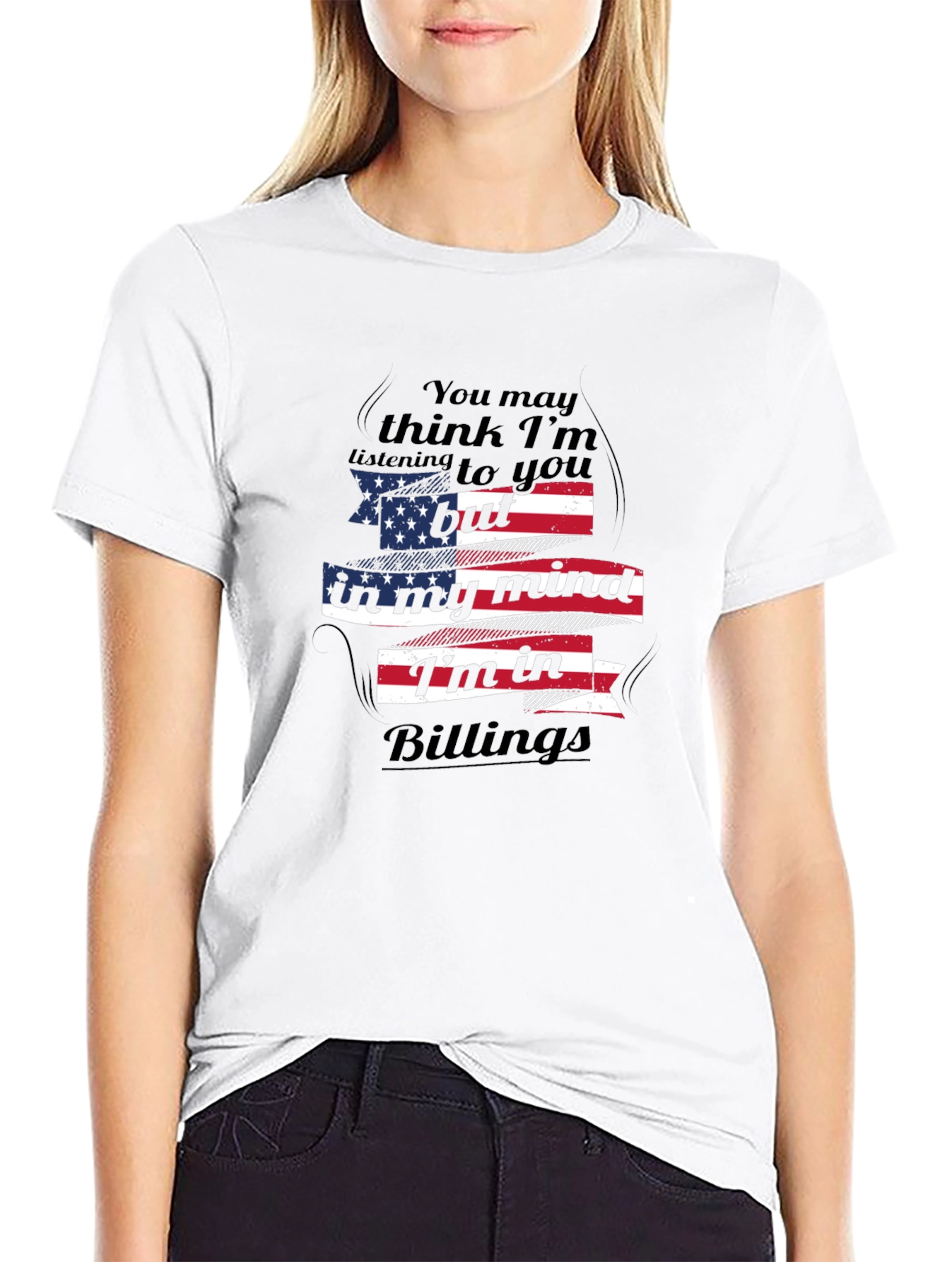 Billings Mind USA Flag Graphic Tee
