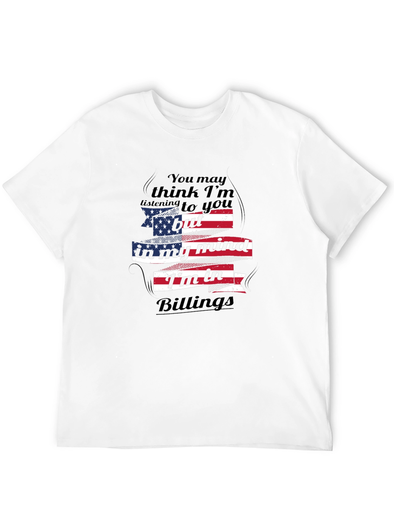 Billings Mind USA Flag Graphic Tee