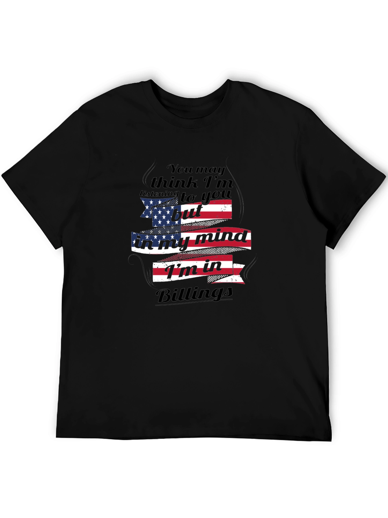 Billings Mind USA Flag Graphic Tee