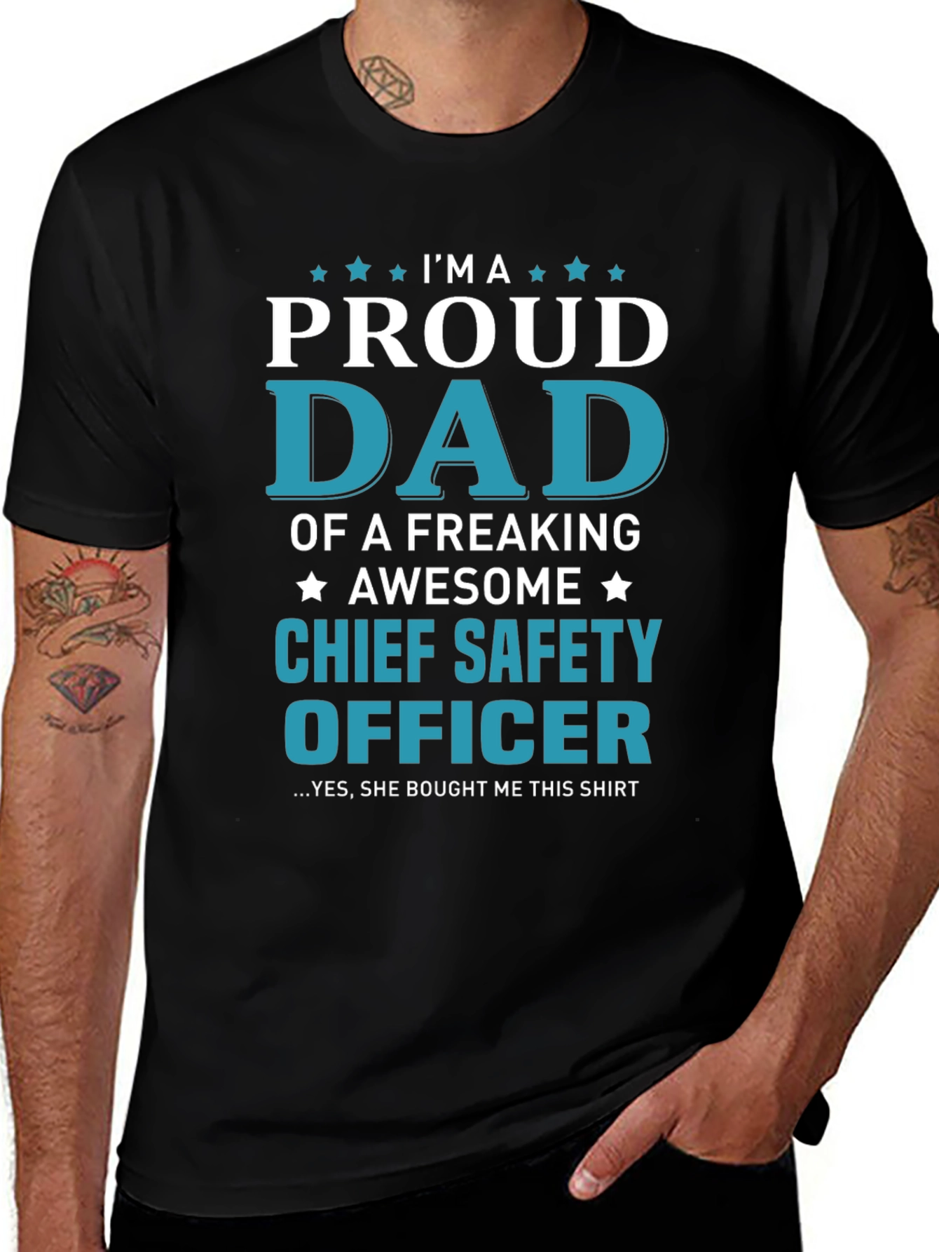 Proud Dad Chief Safety Officer T-Shirt