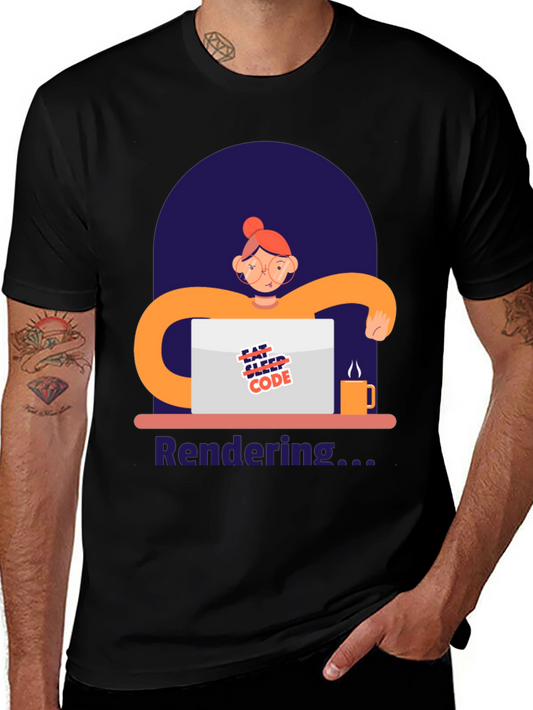Coder Graphic T-Shirt - Eat Sleep Code
