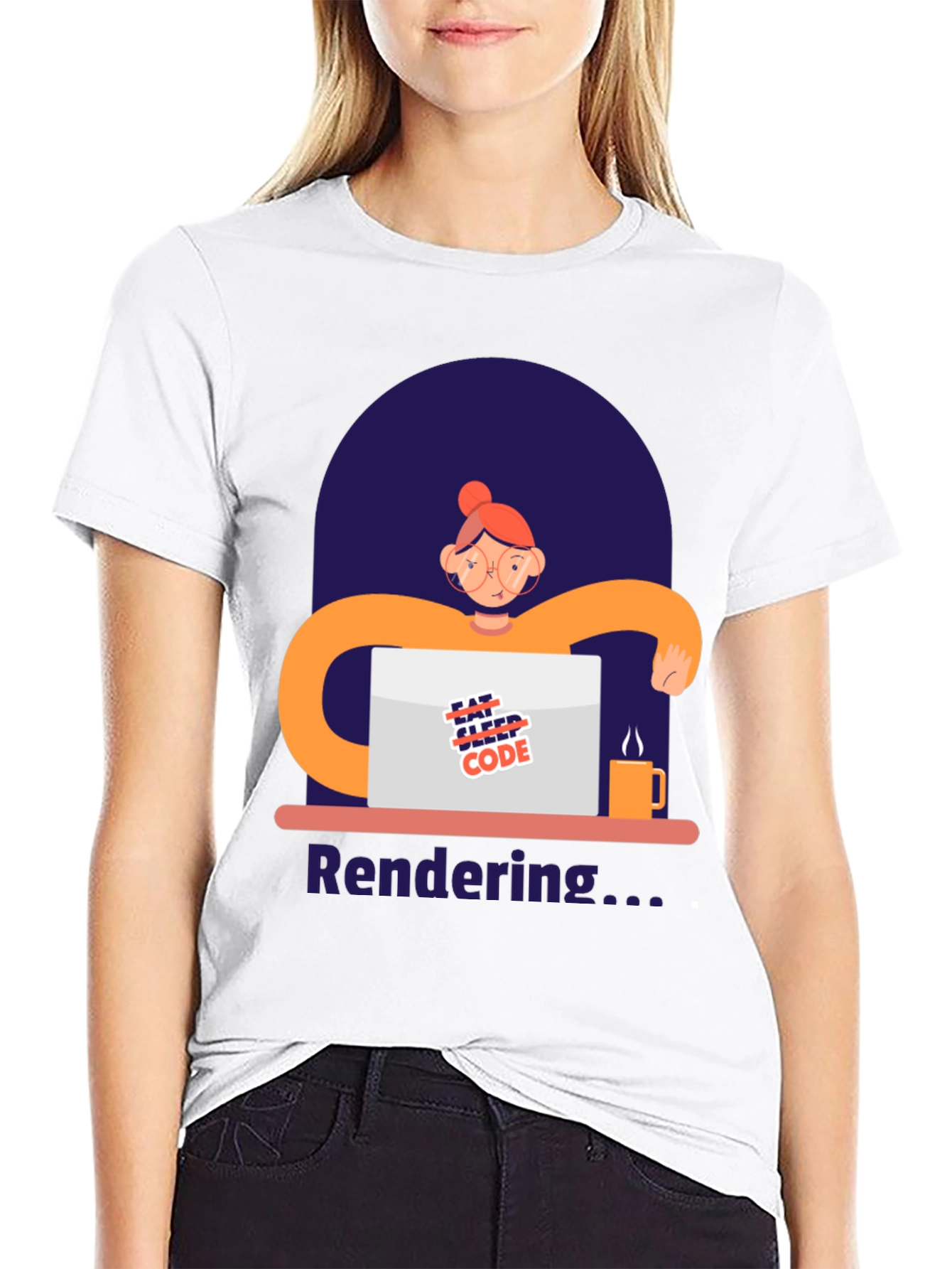 Coder Graphic T-Shirt - Eat Sleep Code