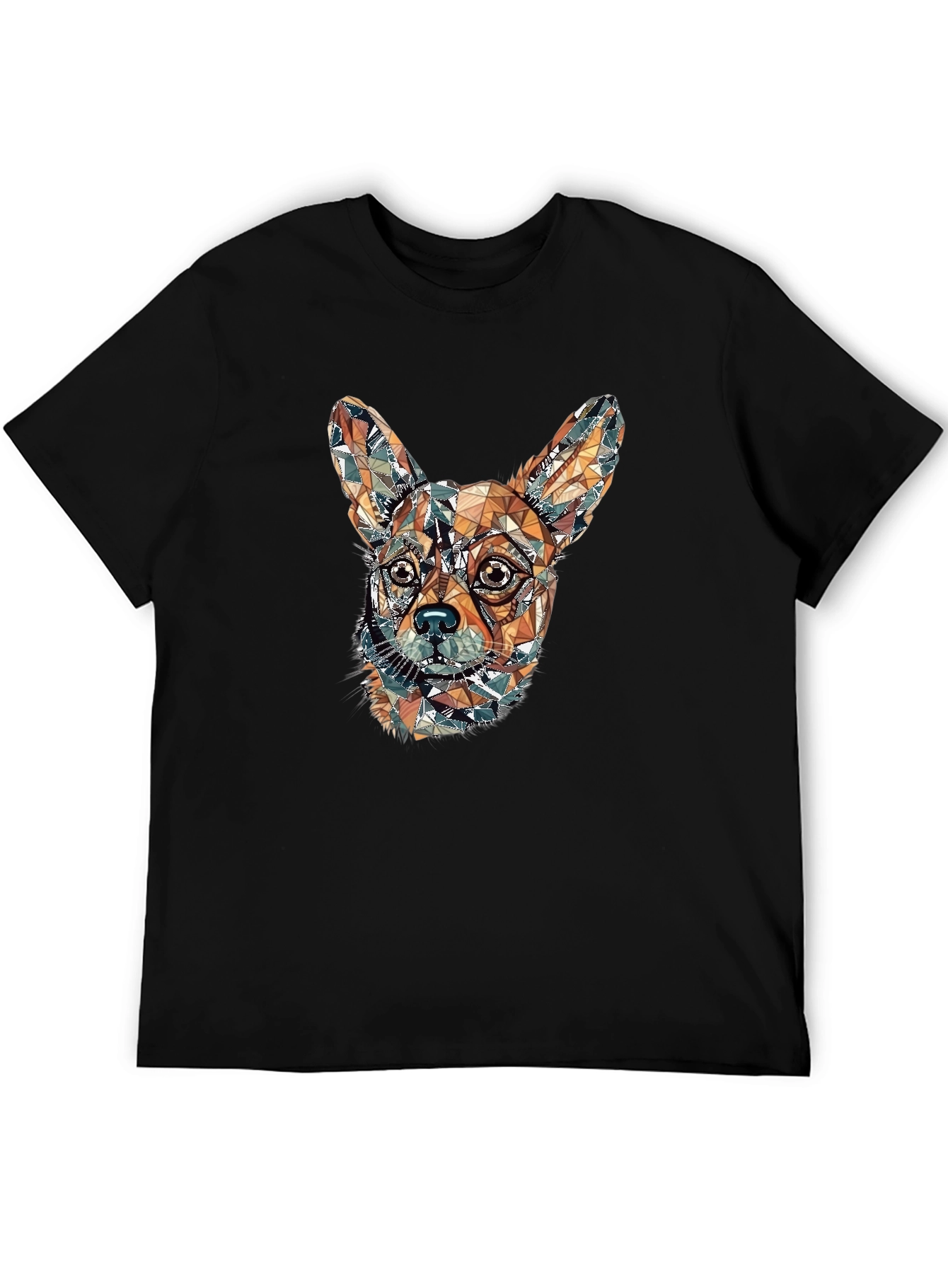 Geometric Chihuahua Graphic Tee - Stylish Dog Lovers Shirt