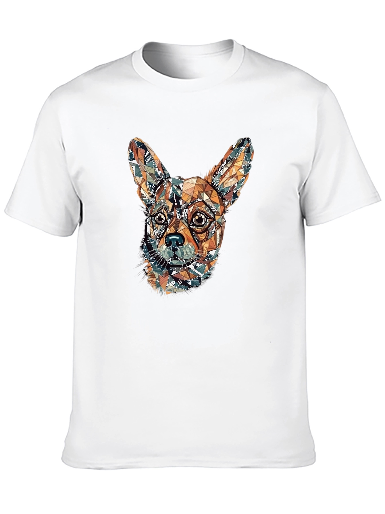 Geometric Chihuahua Graphic Tee - Stylish Dog Lovers Shirt