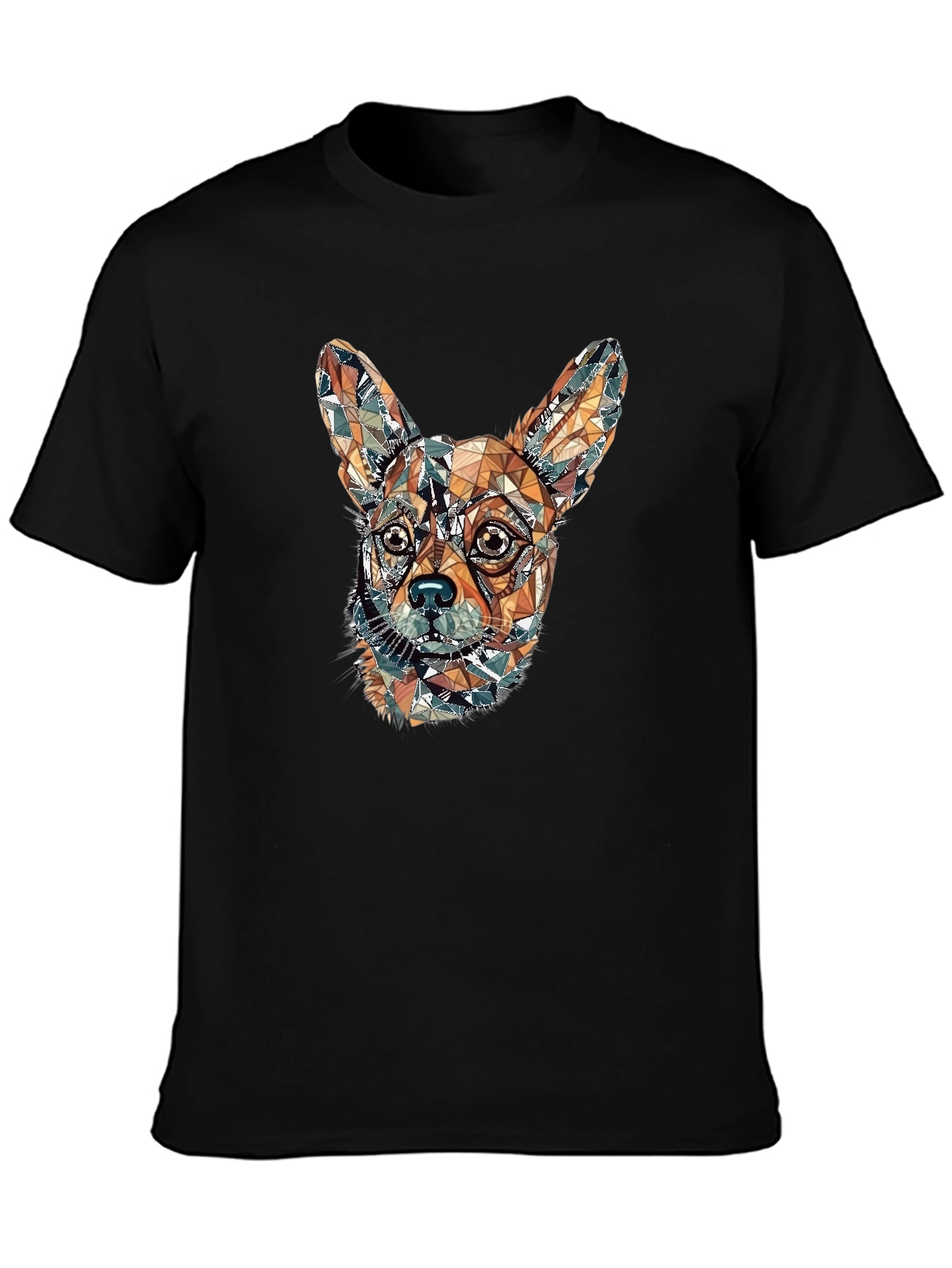 Geometric Chihuahua Graphic Tee - Stylish Dog Lovers Shirt