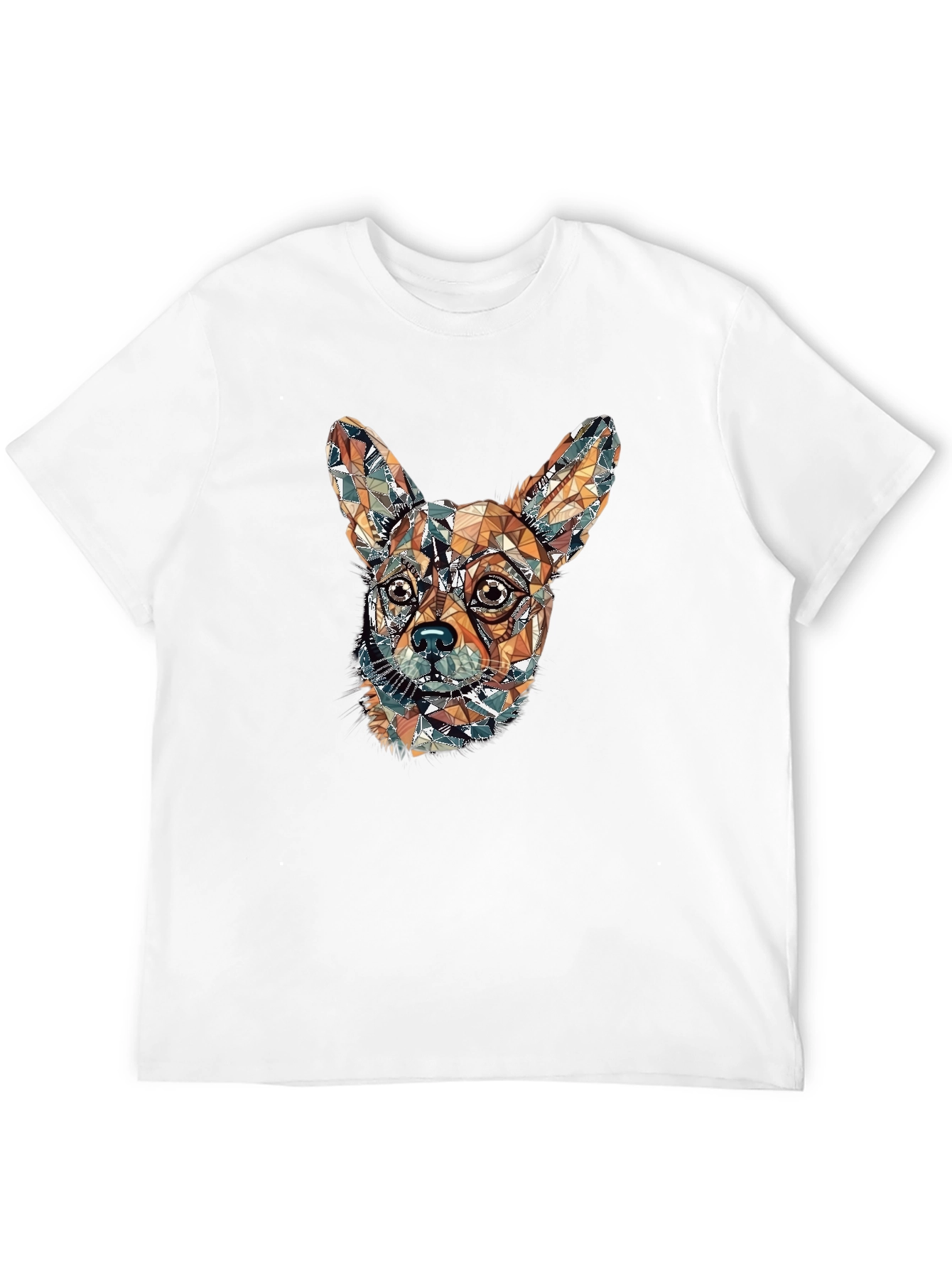 Geometric Chihuahua Graphic Tee - Stylish Dog Lovers Shirt