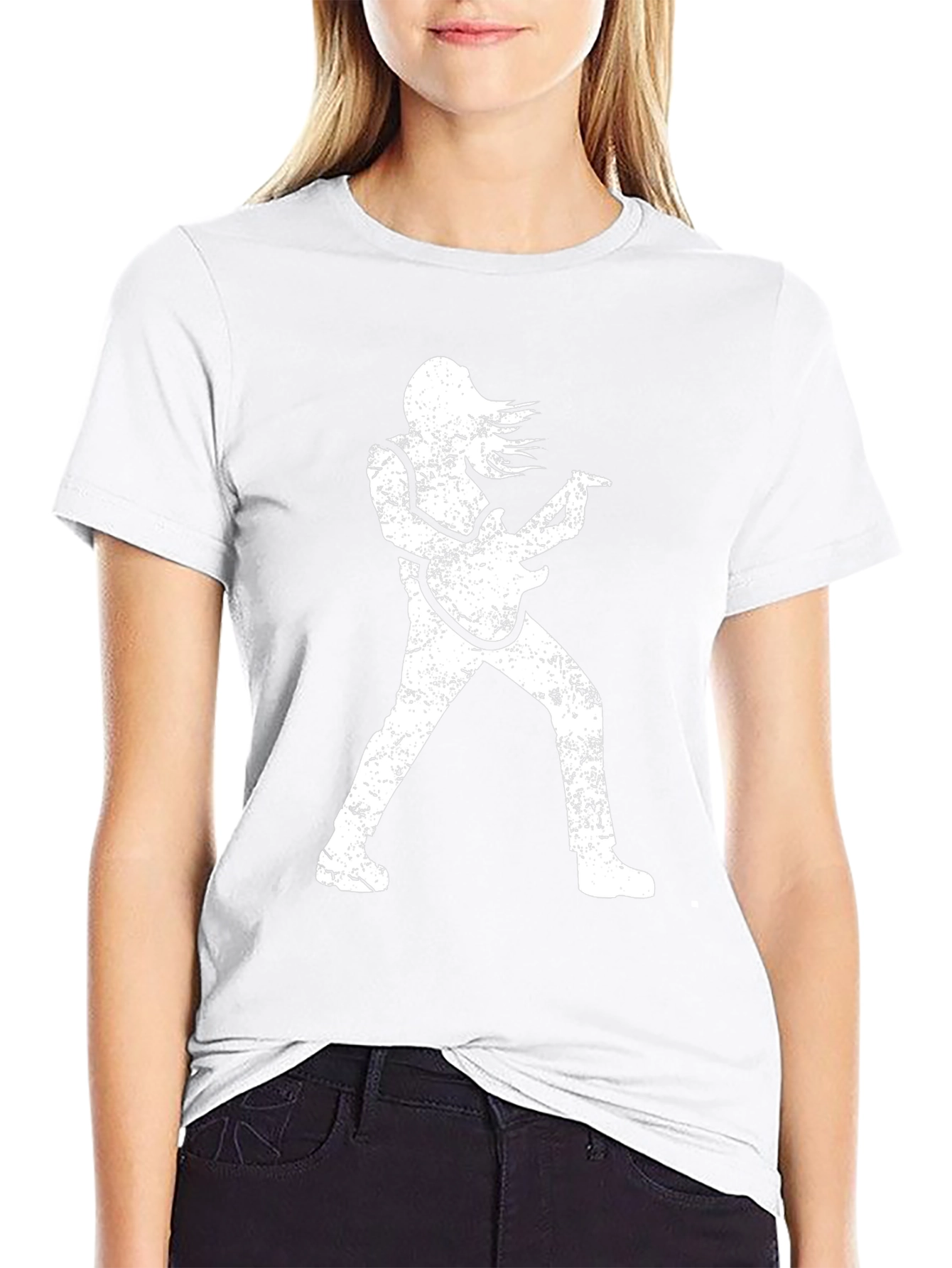 Rock Star Graphic T-Shirt - Distressed Look