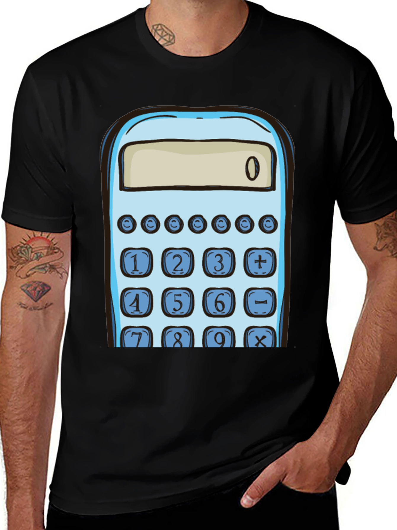 Calculator Graphic Tee - Math Lovers T-Shirt