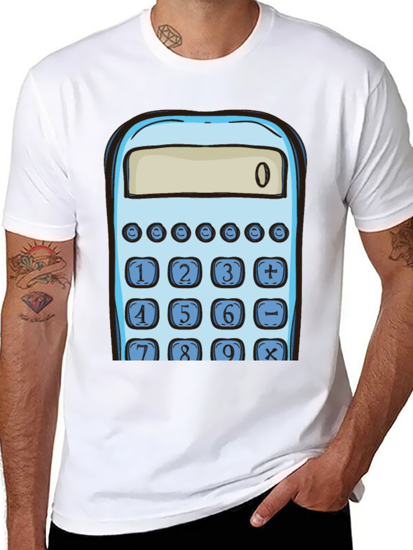 Calculator Graphic Tee - Math Lovers T-Shirt