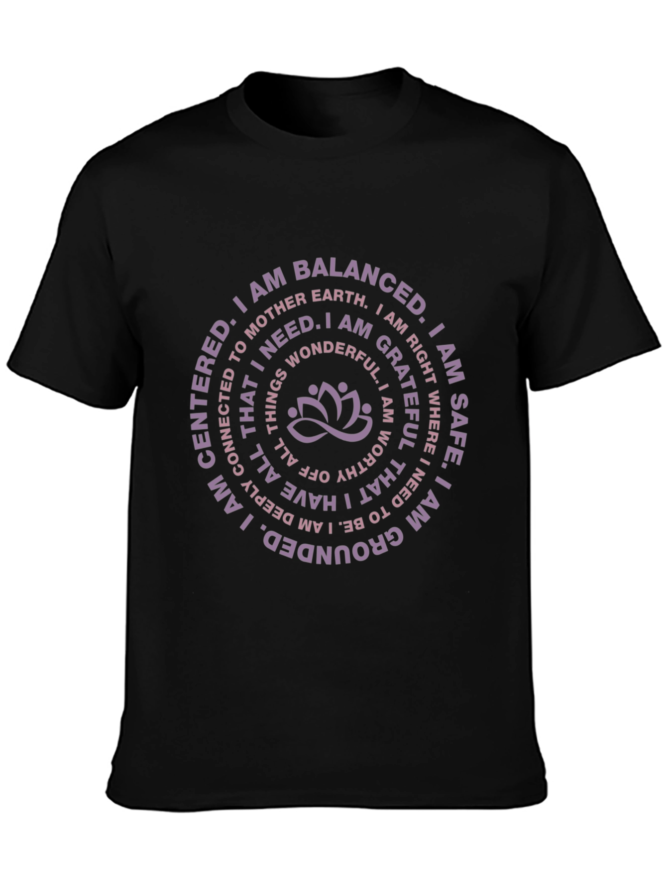 Mindful Affirmation Tee - Grounded & Balanced