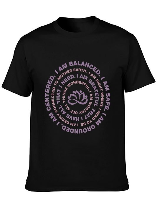 Mindful Affirmation Tee - Grounded & Balanced