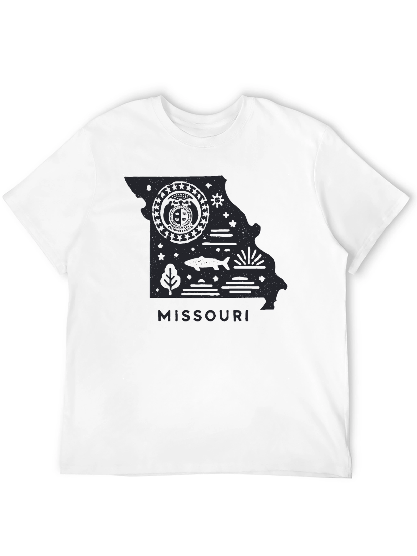 Missouri State Graphic Tee - Black Cotton T-Shirt