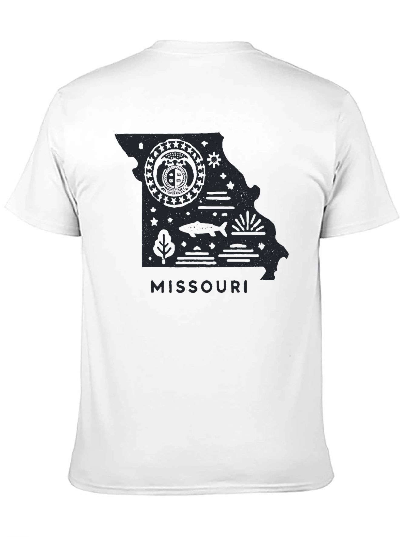 Missouri State Graphic Tee - Black Cotton T-Shirt