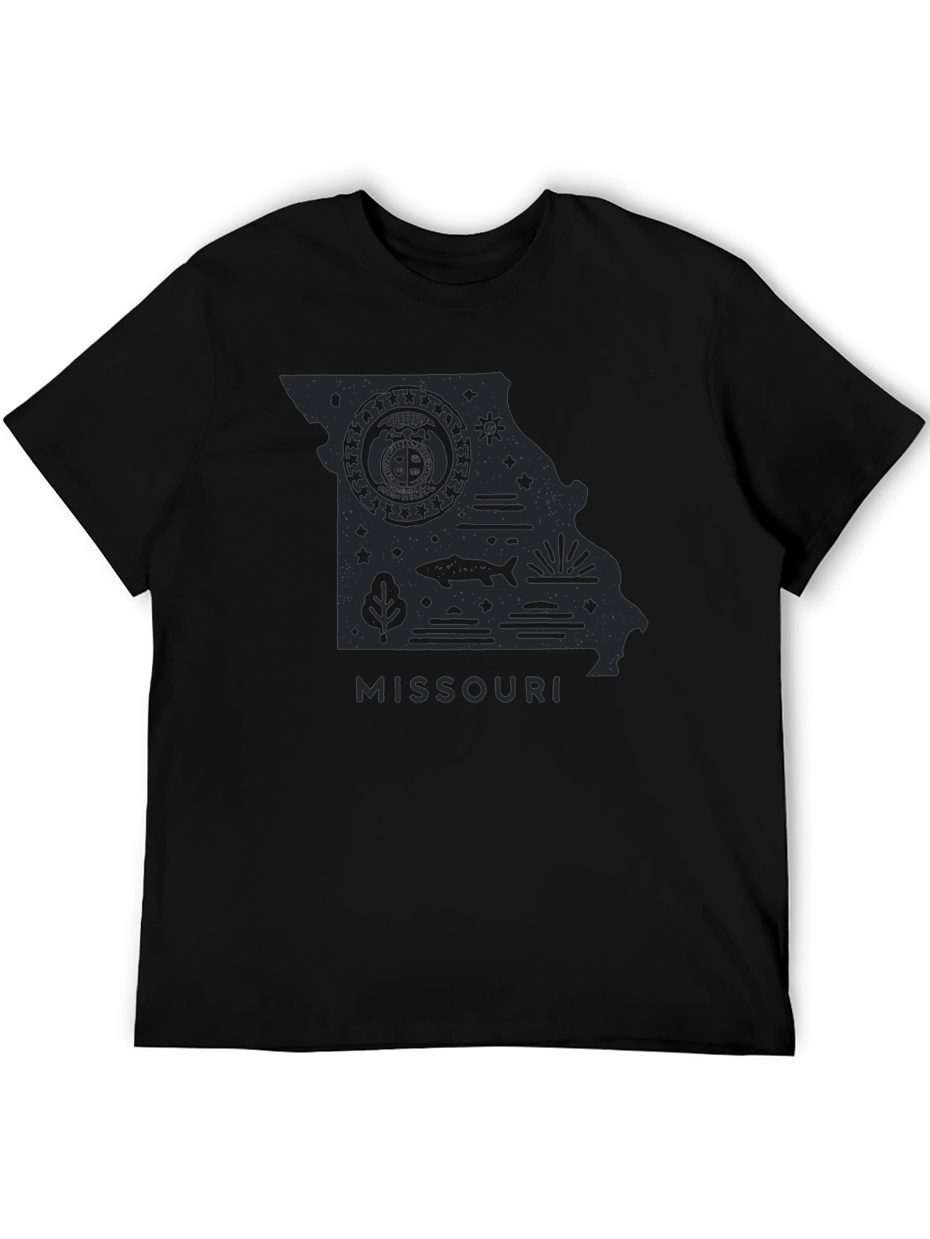 Missouri State Graphic Tee - Black Cotton T-Shirt