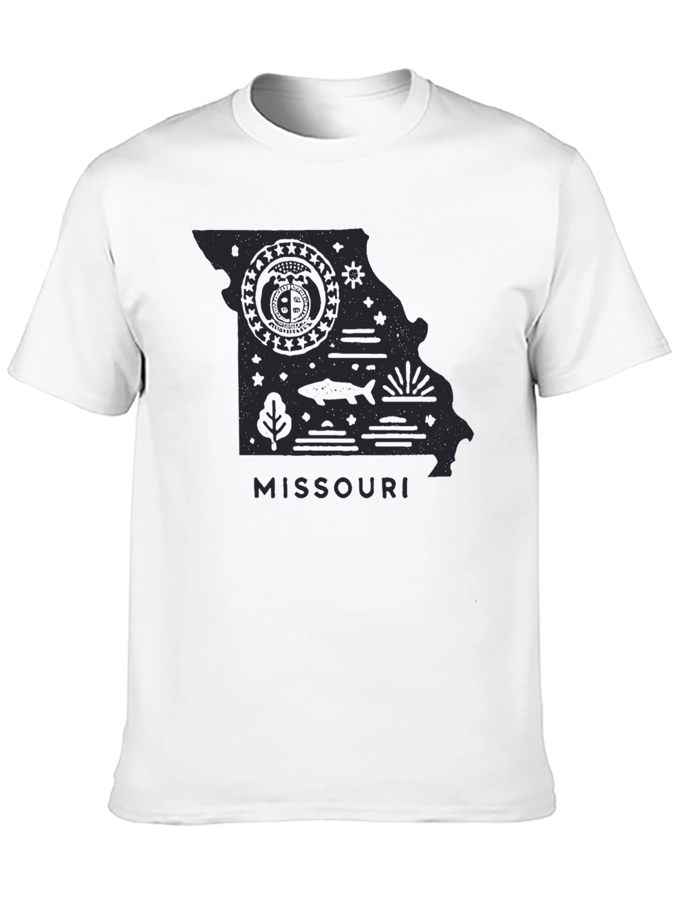 Missouri State Graphic Tee - Black Cotton T-Shirt