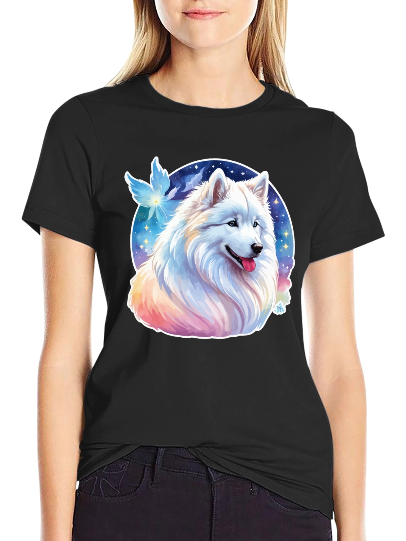 Samoyed Dog Graphic Tee - Cute Canine T-Shirt