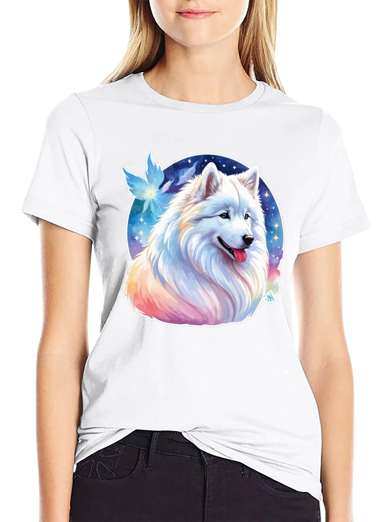 Samoyed Dog Graphic Tee - Cute Canine T-Shirt