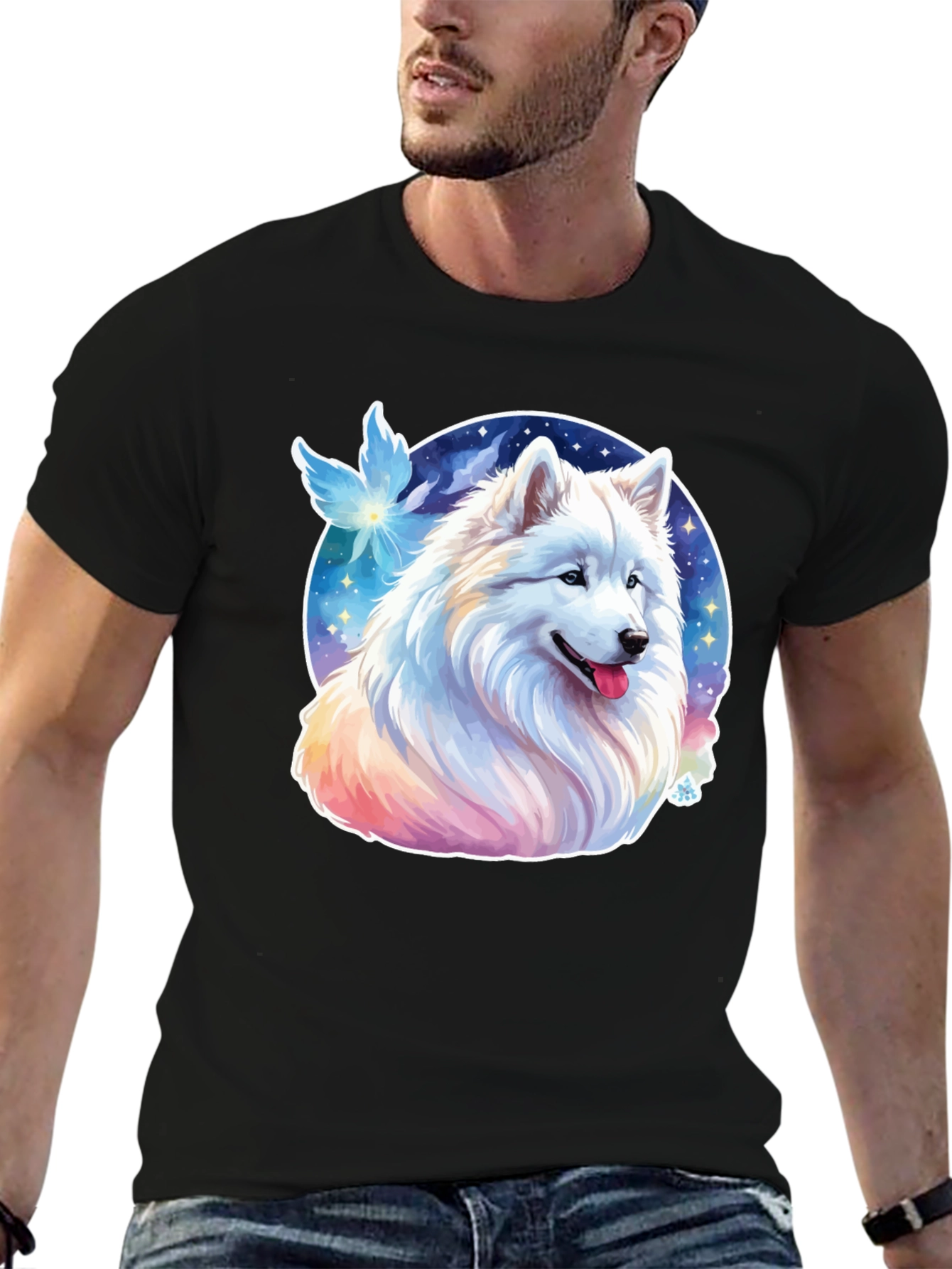 Samoyed Dog Graphic Tee - Cute Canine T-Shirt