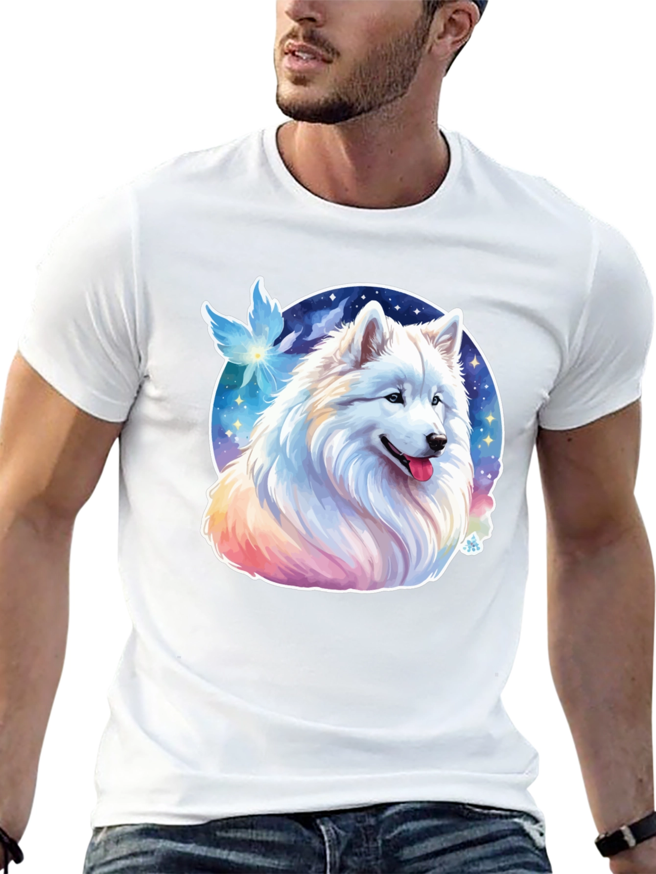 Samoyed Dog Graphic Tee - Cute Canine T-Shirt