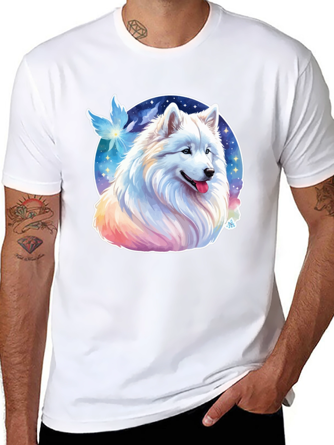 Samoyed Dog Graphic Tee - Cute Canine T-Shirt