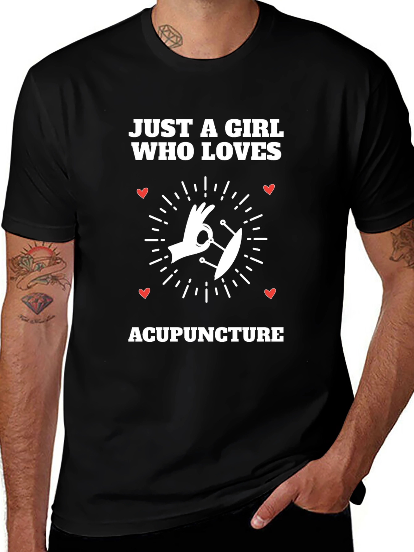 Acupuncture Lover T-Shirt - Just A Girl Who Loves