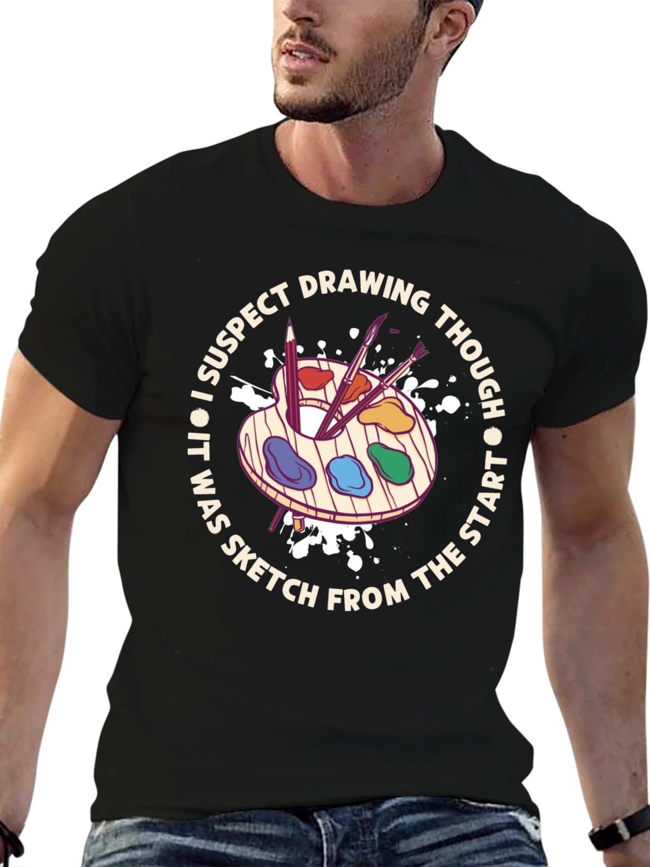 Artist Palette Graphic Tee - Sketch From The Start