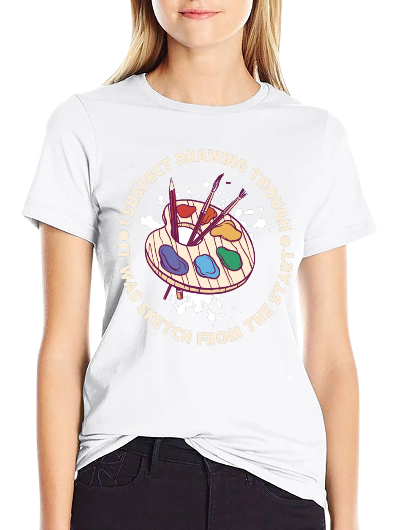 Artist Palette Graphic Tee - Sketch From The Start