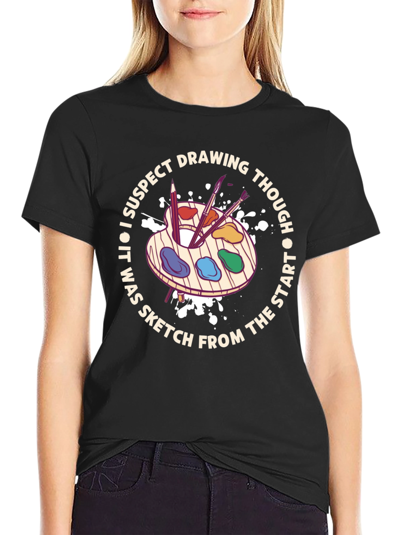 Artist Palette Graphic Tee - Sketch From The Start