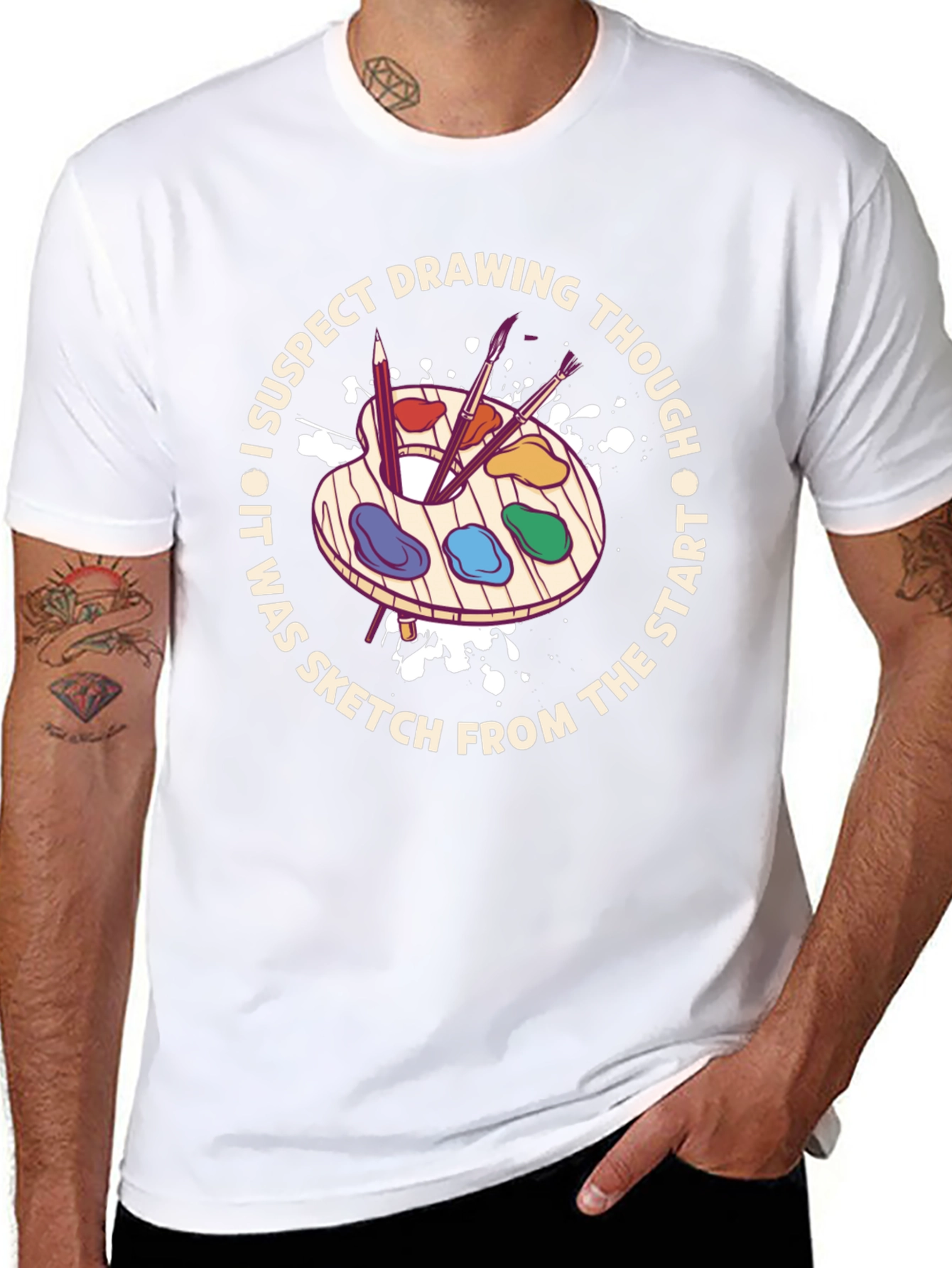 Artist Palette Graphic Tee - Sketch From The Start