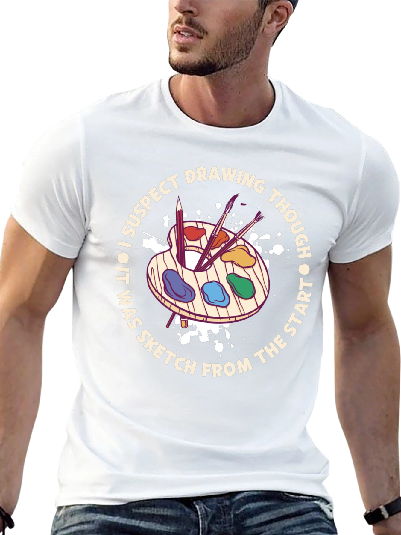 Artist Palette Graphic Tee - Sketch From The Start