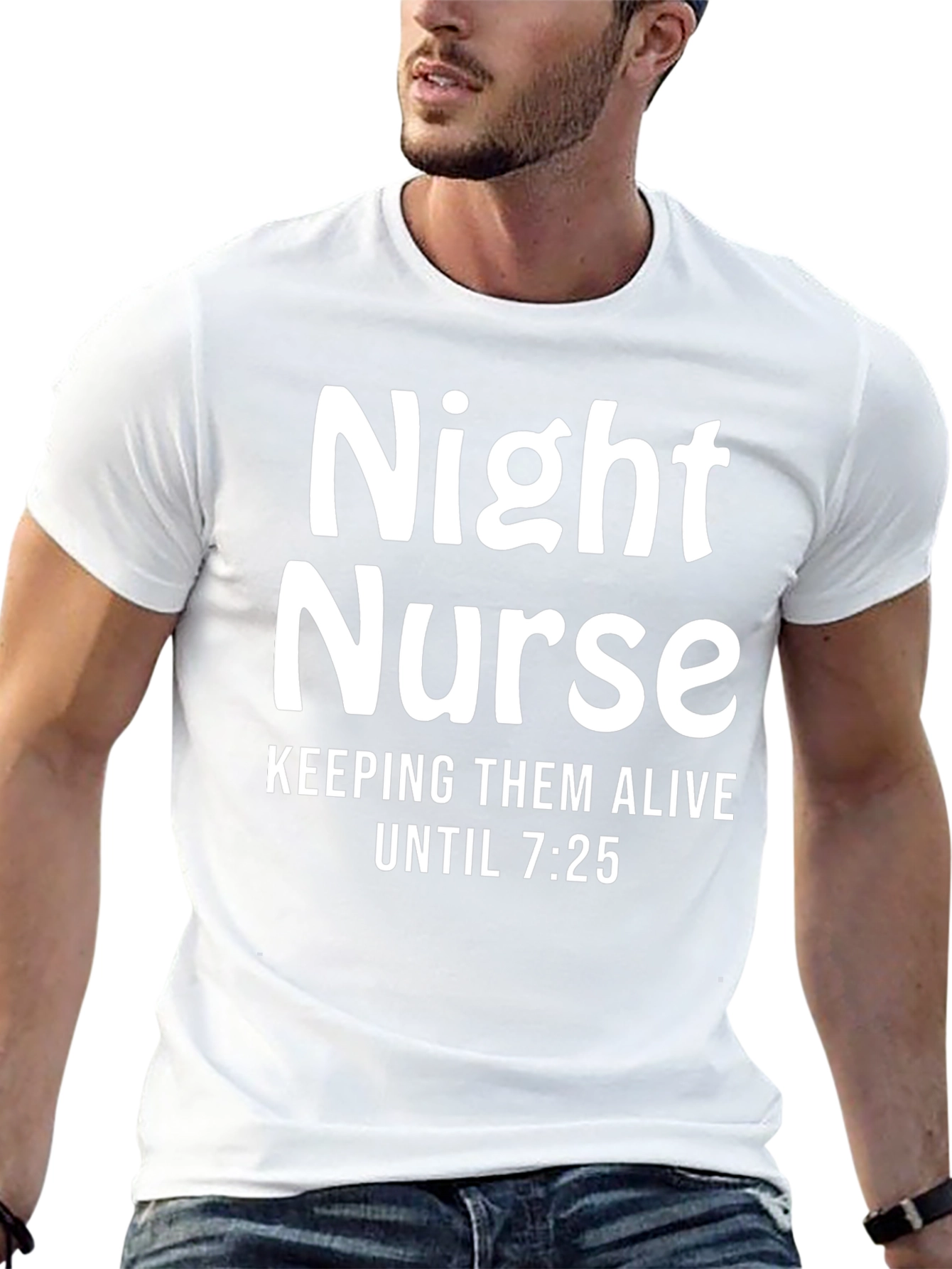 Night Nurse Funny T-Shirt - Keeping Them Alive