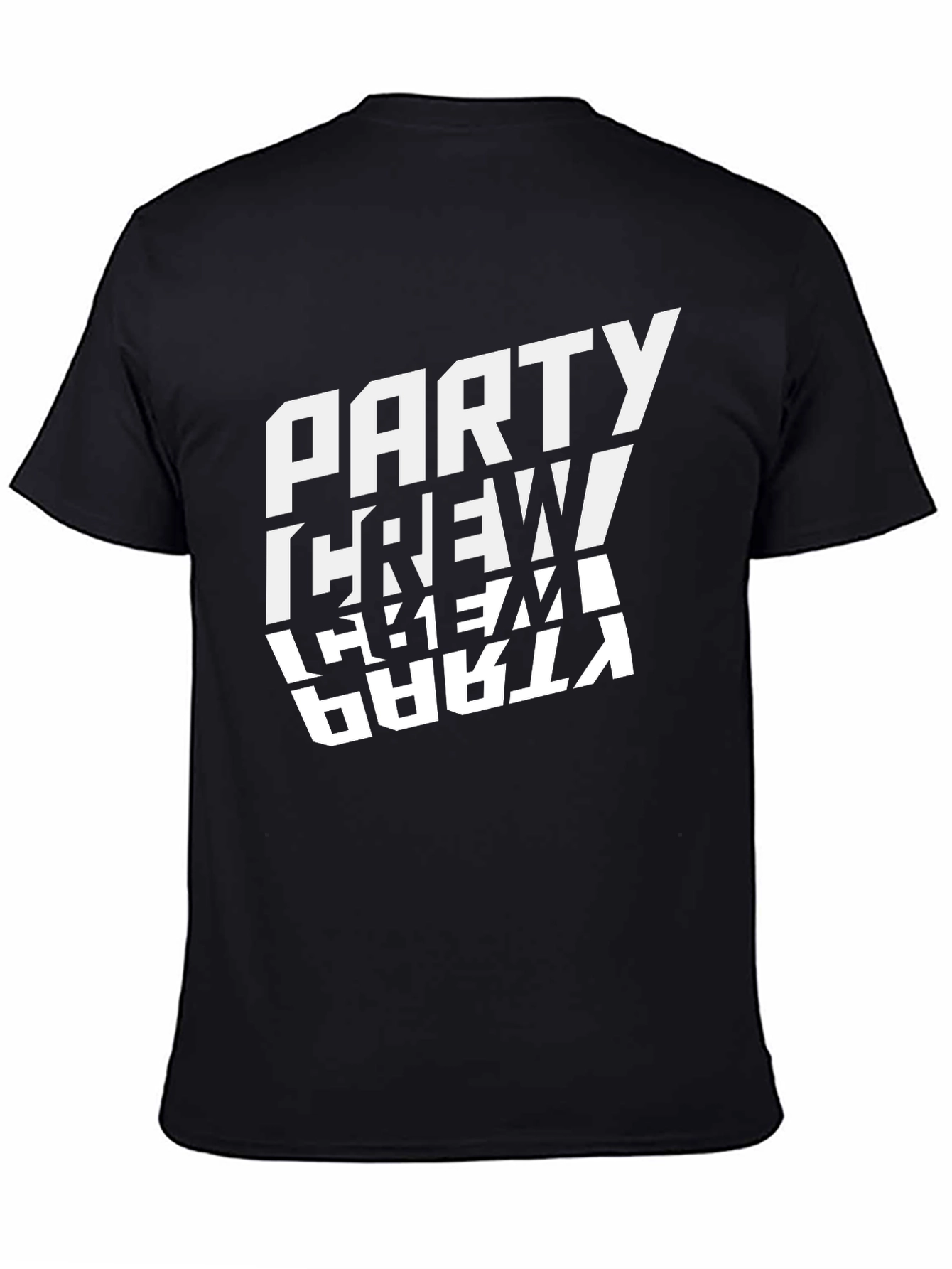 Party Crew T-Shirt - Black Graphic Tee