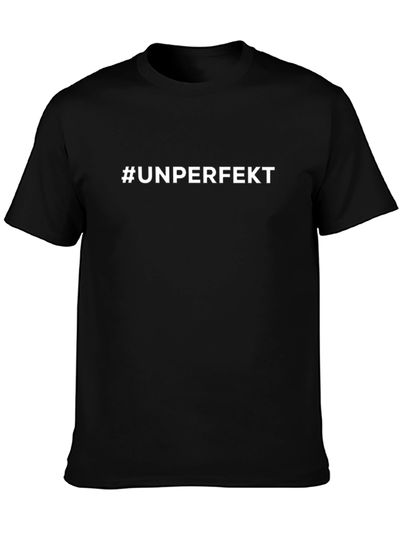 #Unperfekt Black Crew Neck T-Shirt