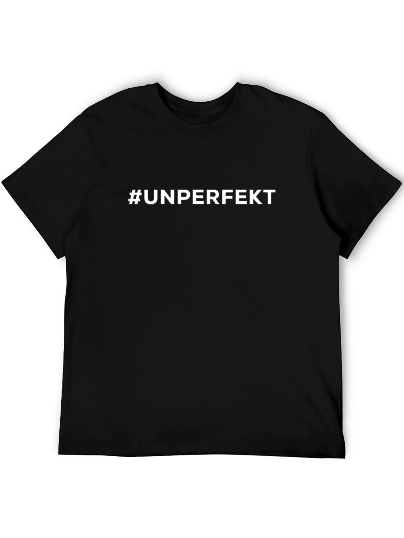 #Unperfekt Black Crew Neck T-Shirt