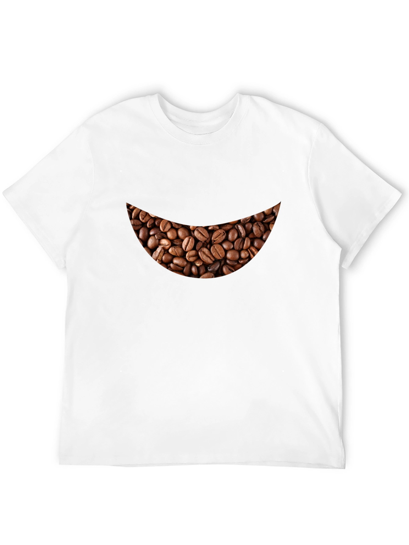 Coffee Bean Smile Black T-Shirt - Brewtiful!