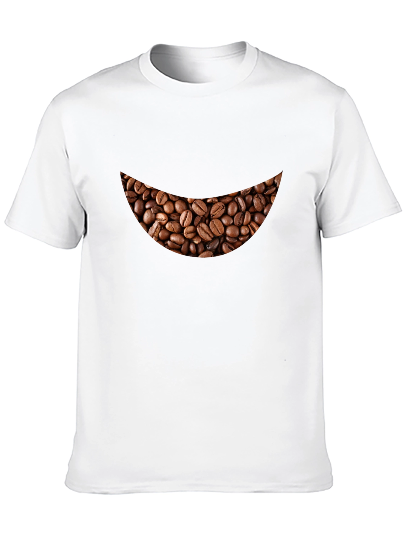 Coffee Bean Smile Black T-Shirt - Brewtiful!