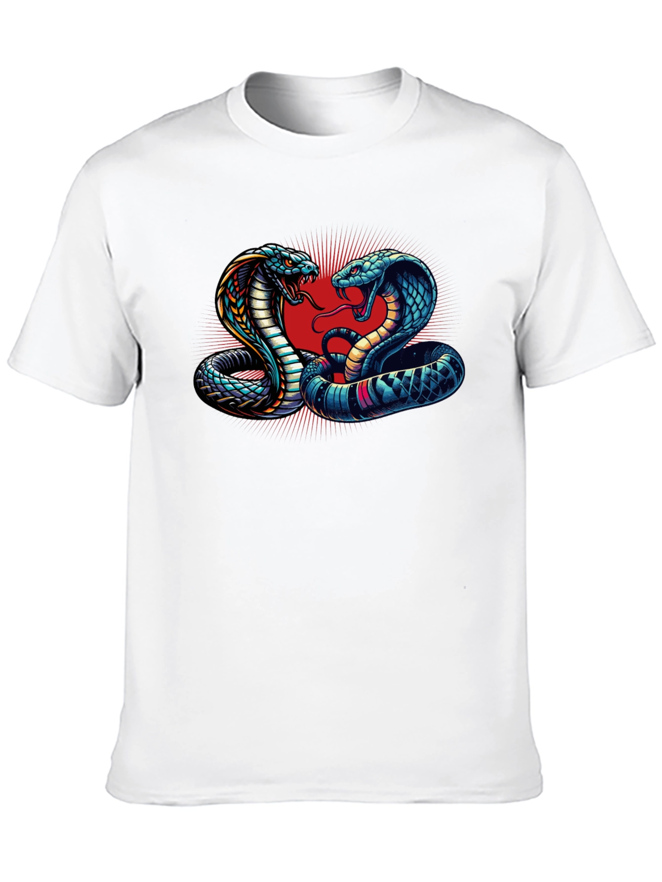 Cobra Clash Graphic Tee - Bold Snake Design