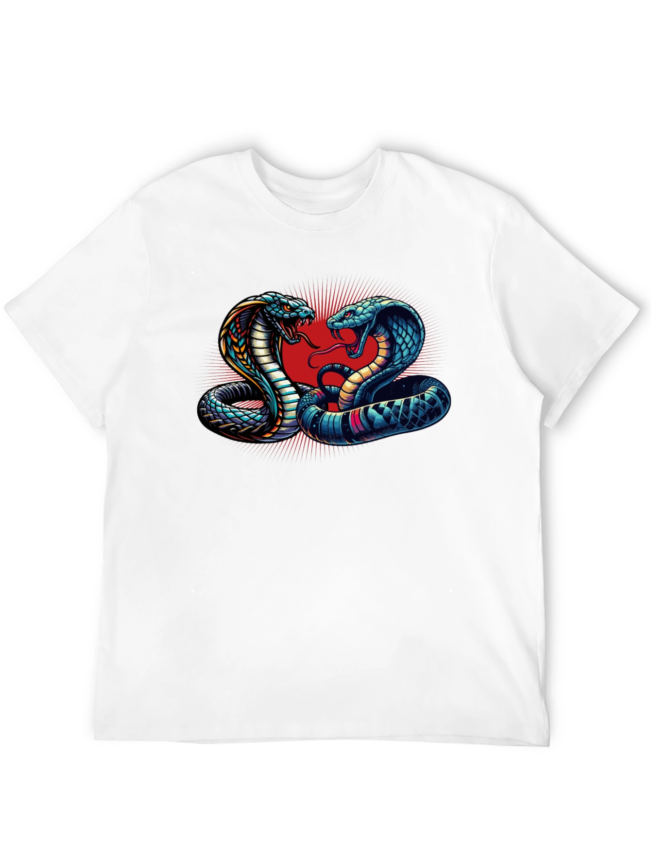 Cobra Clash Graphic Tee - Bold Snake Design