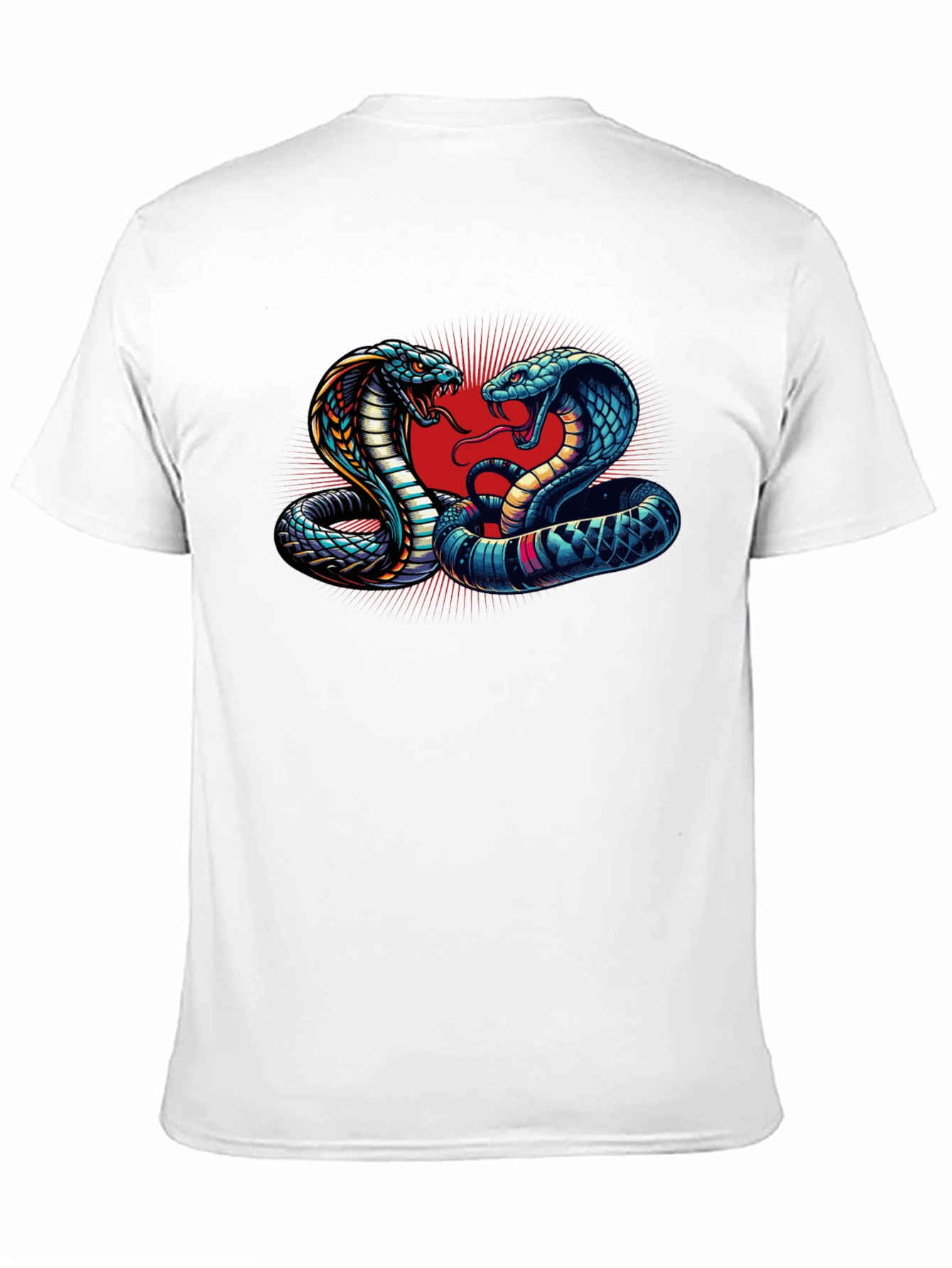 Cobra Clash Graphic Tee - Bold Snake Design