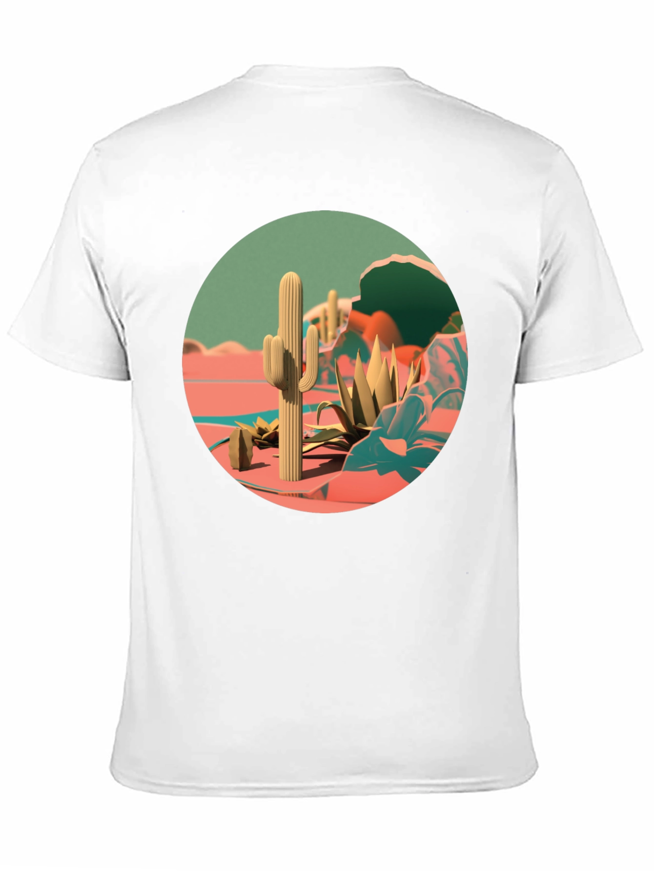 Desert Cactus Graphic Tee - Stylish Nature Print