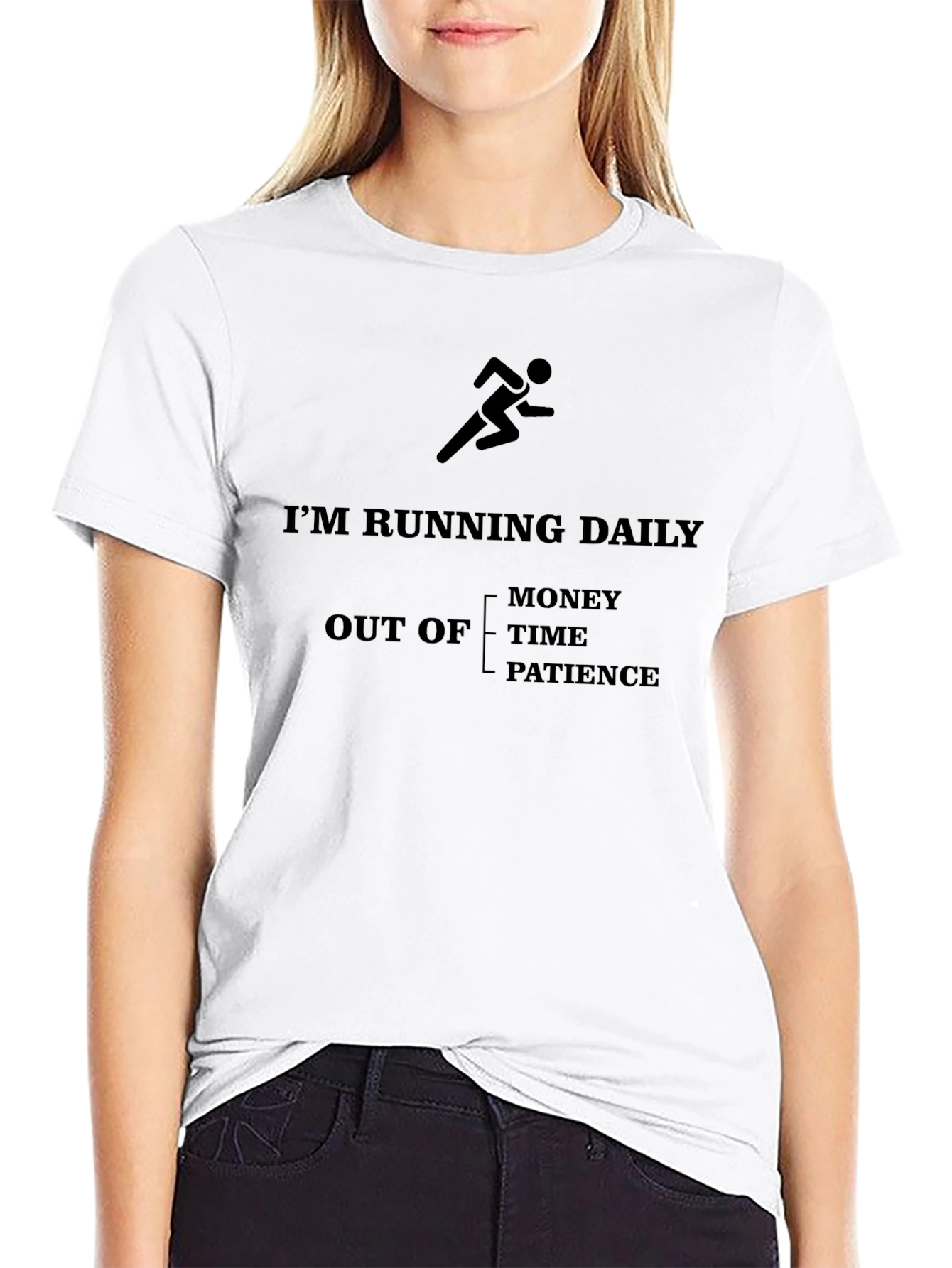 Im Running Daily T-Shirt - Funny Workout Tee