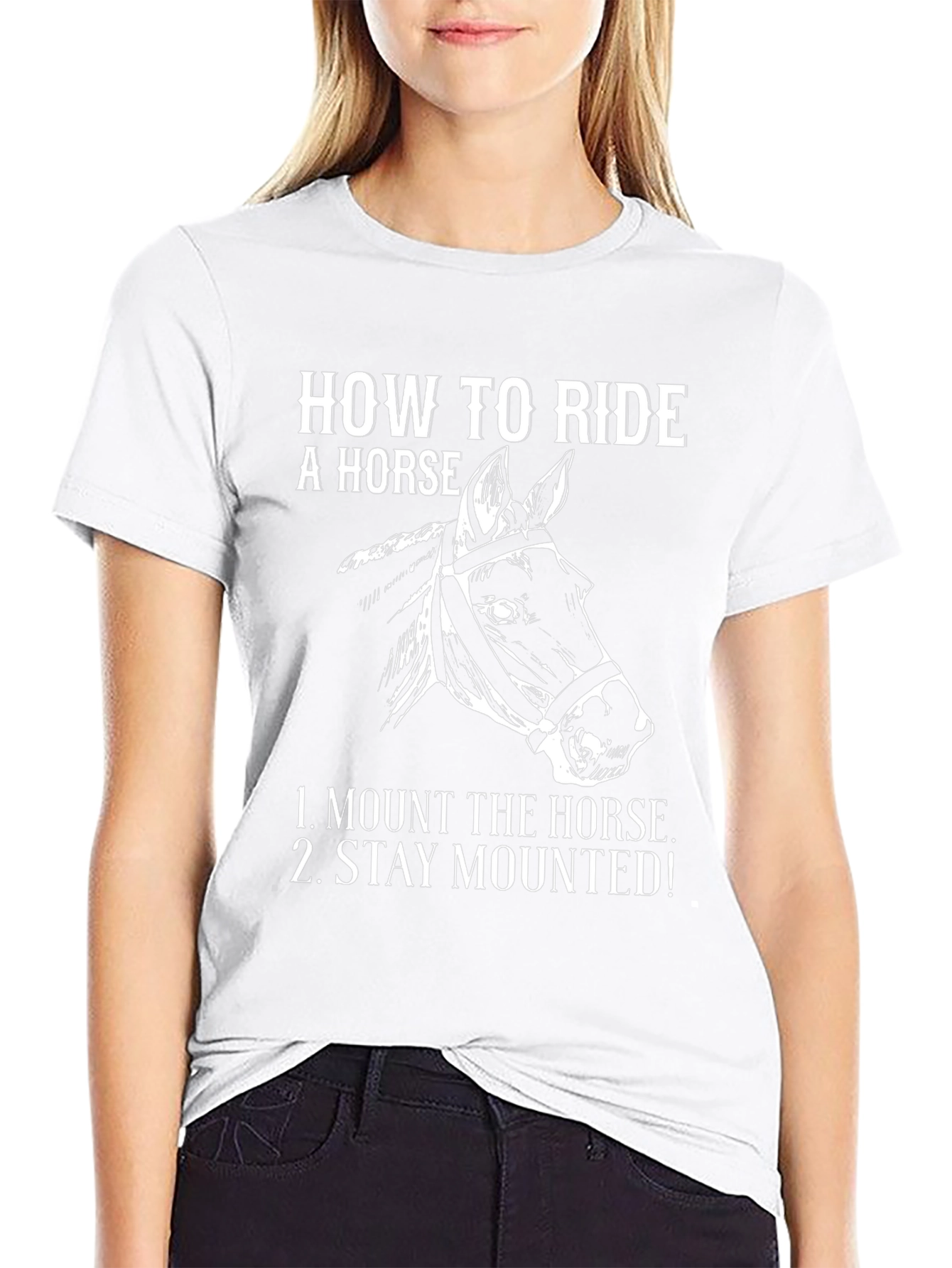 How to Ride a Horse Graphic Tee
