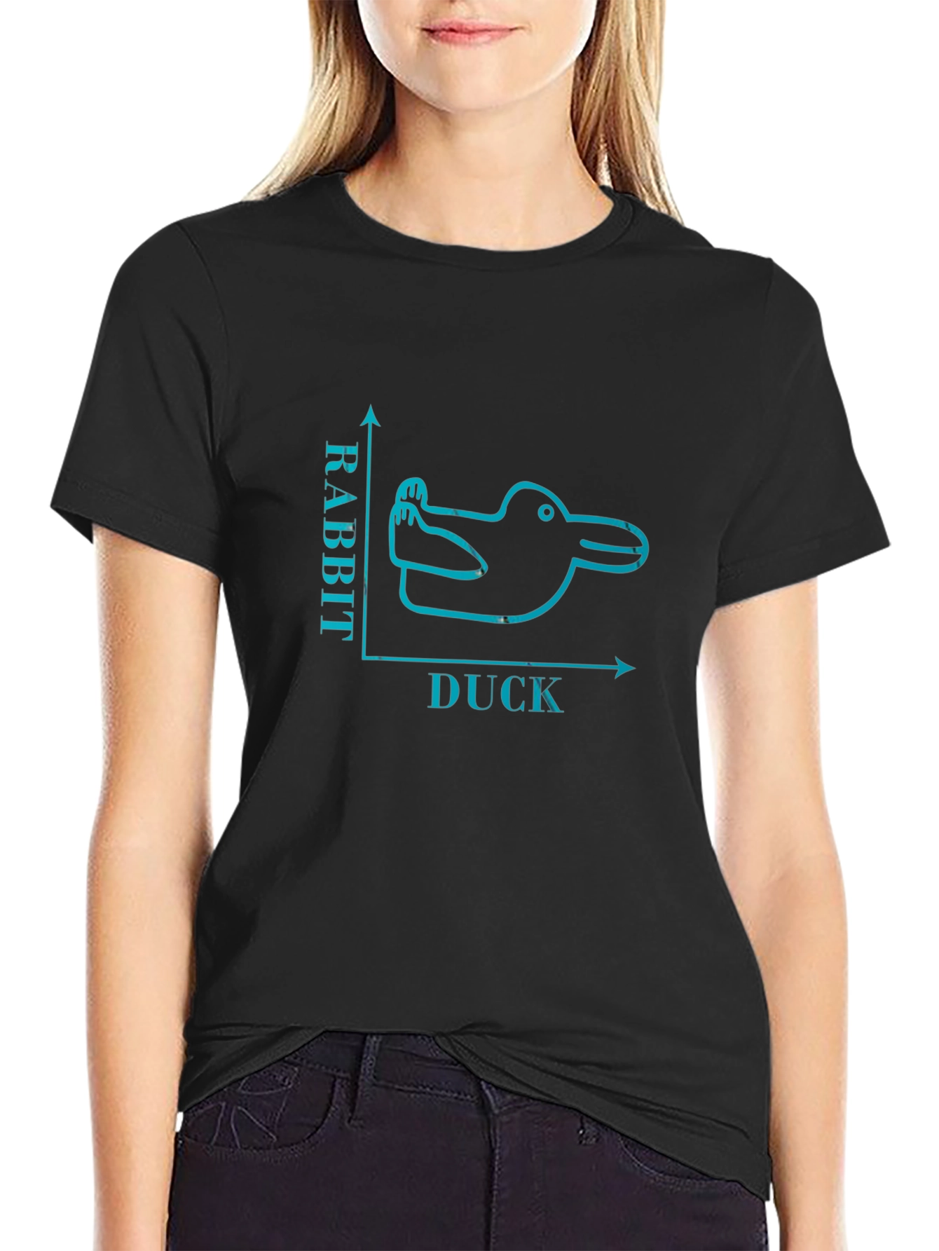 Duck Rabbit Illusion T-Shirt - Funny Graphic Tee